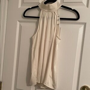 $48 msrp NWT Express Satin Ivory halter Blouse XS